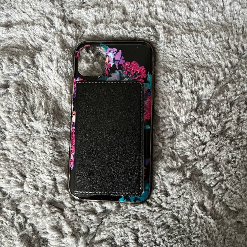 iPhone 11 floral case with wallet